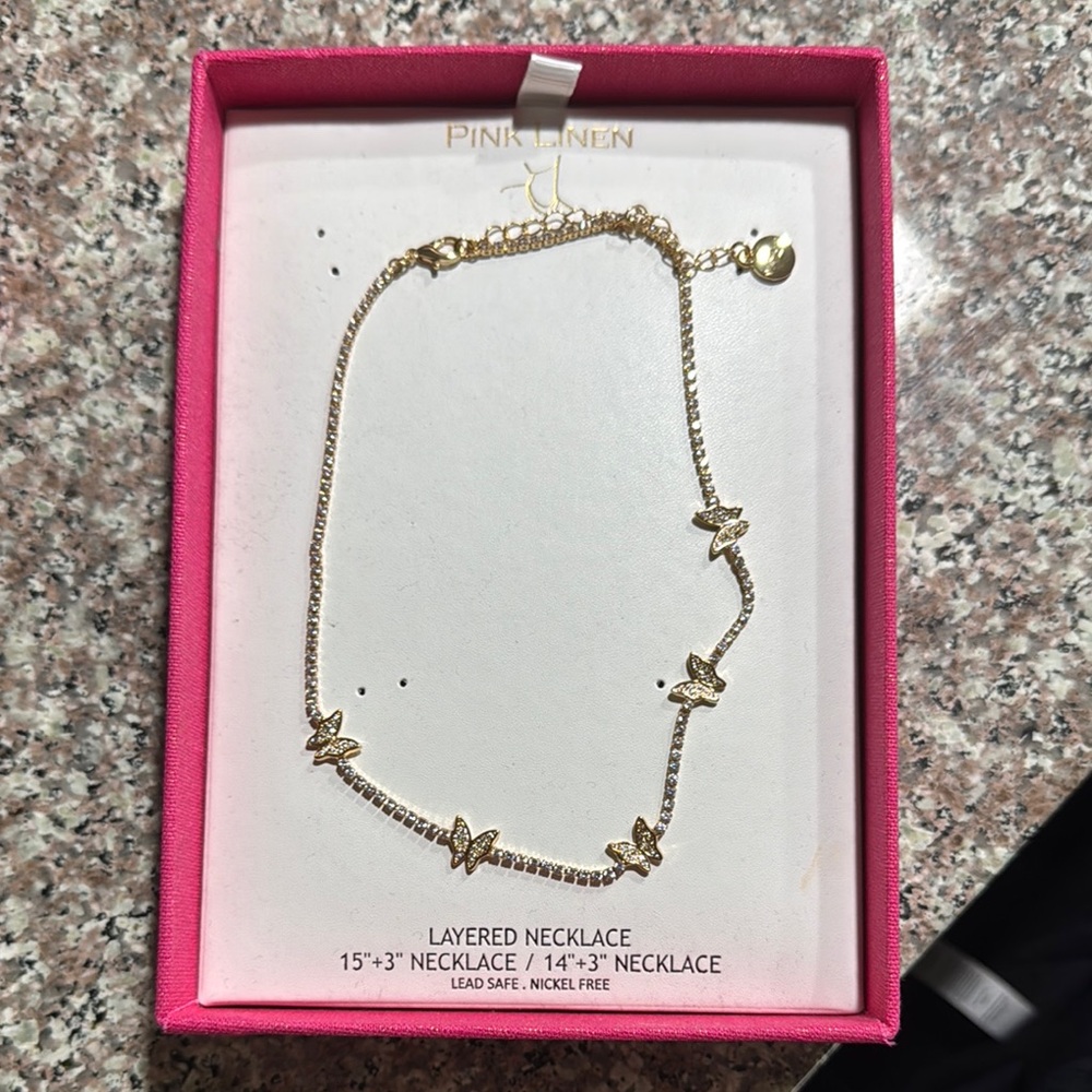 Gold Butterfly Necklace